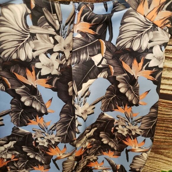 "Topshop" Woman's Sleeveless dress  multicolored floral size : 0P Pre-owned - Picture 4 of 8